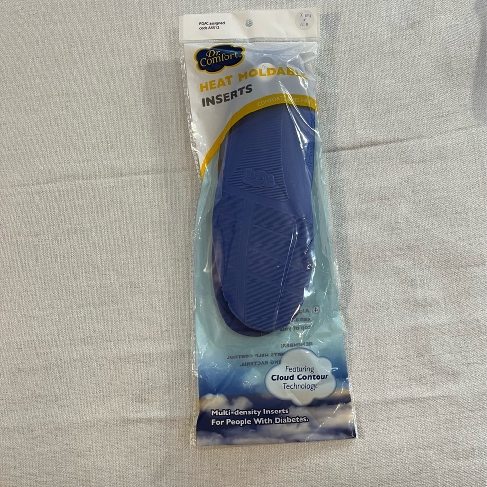 Dr Comfort Heat Moldable Inserts For People With Diabetes M New